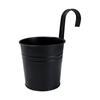 Vaso de flores de ferro forjado preto transfronteiriço pendurado vaso pendurado gancho destacável balde planta verde carnuda varanda cerca vaso de flores