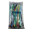Bridas de nylon liberables 4*150 5*200 rojo, amarillo, azul, verde, negro, blanco, bridas reutilizables con hebilla ajustable