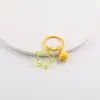 Llavero Anillo de Libro Campana Estrella de Cinco Puntas Transparente de Colores Accesorios Colgantes de Muñeca de Cuentas Hechas a Mano DIY