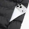 Chaleco de plumas, chaqueta de invierno cálida para exteriores, engrosado, con múltiples bolsillos, unisex, casual, versátil, color liso, bolsillos grandes