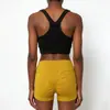 Shorts Deportivos Yushuai de Cintura Alta, Shorts de Ciclismo Ajustados con Sensación de Piel Desnuda, Shorts de Fitness Estilo Europeo y Americano para Glúteos de Durazno, Shorts de Yoga de Alta Elasticidad