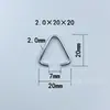 Adequado para Fabricantes Fornecerem Fivela Triângulo Aberta de Metal Ferro Aço Inoxidável Gancho de Joia Triângulo DIY