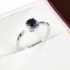 Anillo dulce de colores con circonita estilo Xiaohongshu, moderno, simple, versátil para mujer, venta al por mayor de joyería, artículo popular transfronterizo