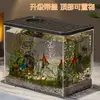 2026 Nuevo Modelo Tanque Pequeño para Sala de Estar, Tanque Ecológico con Paisajismo para Cría de Peces Dorados y Tortugas, Tanque Doméstico de Acrílico Imitación Cristal