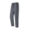 Edição Especial TransfronteiriçaCalça Jogger Masculina de Tecido de Nylon de Alta Elasticidade Ice Silk, Calça Esportiva Reta Solta de Secagem Rápida