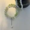 Pulsera de Cristal con Cuentas de Doble Capa con Lazo para Mujer Nuevo Estilo Chino Super Hada Dulce Sencilla Estudiante Mejor Amiga Pulsera al Por Mayor