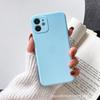 Funda para Samsung A50, S21, A12, A30, con orificios finos y borde recto, con líquido, material puro, pintable.