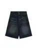 Shorts de Mezclilla Desgastados Estilo Retro Americano Nanxia Nuevo Estilo Verano para Hombre, Pantalones Rectos Holgados de Cinco Puntos, Pantalones Versátiles de Moda