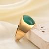 Anillo Versátil de Acero Inoxidable de 16 mm con Piedra Ojo de Gato Ajustable, Anillo de Cola, Anillo de Acero Inoxidable, Nuevo Creativo Transfronterizo Europeo y Americano, Venta al por Mayor para Hombres