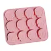 En Stock 12 Moldes de Silicona Consecutivos de Calavera Diferentes Molde para Pastel Cubitos de Hielo Chocolate Molde para Hornear Molde de Pegamento