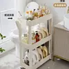 Estante Angosto de 10 cm para Almacenamiento Detrás de la Puerta del Baño, Gabinete para Espacio del Inodoro, Carrito Pequeño de Pie, Estante para Grietas del Baño, Solución de Almacenamiento