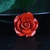 Pingente de flor de cinábrio anel de flor de areia vermelha de cinábrio rosas acessórios DIY pulseira de contas acessórios de colar atacado