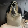 Bolso de Lona Casual Ligero Simple Nuevo Bolso de Mano para Mujer Bolso Tote Simple Versátil Bolso para Libros Lonchera ins Mini