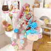 Mini Cabeza de Perro de Acrílico Lilith Llavero de Arena Líquida Muñeca Linda Colgante Destellante Llavero de Regalo
