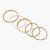 Pulseras de Moda Europeas y Americanas Multicapa con Cuentas para Mujer, Pulseras Apilables de Metal y Perlas de Imitación, Joyería de Venta Caliente en Amazon al por Mayor