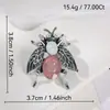 Broche de Pérola Abelha Inseto Diamante Sentido de Alto Padrão Pins de Nicho Corsage de Strass Feminino Acessórios de Vestuário de Alto Padrão