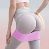 Faixa Elástica de Resistência para Yoga para Exercícios de Glúteo, Faixa de Resistência para Quadril para Mulheres, Faixa para Agachamento, Faixa de Tricô para Bumbum de Pêssego