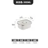 Caja de Almacenamiento de Acero Inoxidable 304 Hecha a Medida para Comercio Exterior Transfronterizo, Caja Sellada de Acero Inoxidable 304, Caja de Almacenamiento para Cocina con Recubrimiento de Pintura