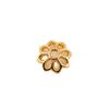 Portaflor de ocho pétalos calado de oro de 18 quilates Material de tapa de flor de pulsera de disfraz antiguo hecho a mano Espaciador con cuentas de pétalos