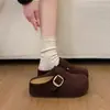 Sandalias Birkenstock de dedo con suela gruesa para mujer, nuevo estilo Primavera/Otoño 2026, retro, versátiles, de meter, sandalias Birkenstock 'sensación de pisar mierda'