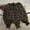 Pantalones de invierno suaves, forrados de felpa y engrosados estilo oso de peluche para niños, unisex, cálidos pantalones de algodón estilo harén con puños elásticos