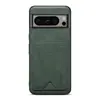 Denior É Adequado para Google Pixel 9/8/7A/6 Pro Porta-Cartões de Couro Sintético Capa de Celular Anti-Queda com Cobertura Total