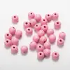 Fabricante Fuente DJ Cuentas de Madera Coloridas de 12 mm Cuentas Redondas Cuentas Sueltas Cuerda de Cáñamo Hilo de Cuentas de Madera Accesorios para Manualidades Venta Caliente Transfronteriza