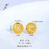 Puzuo Cor Forte que Preserva Ouro Banhado Acessórios DIY Zircônia Riqueza Instantânea Estrela Coração Contas Espaçadoras com Furo Contas para Pulseira para Mulheres