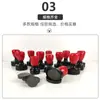 Carcasa atómica HA roja y negra con almohadilla fotosensible de 7 mm material de almohadilla fotosensible sello redondo rojo y negro con almohadilla fotosensible sello de carcasa atómica