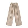 Pantalones casuales holgados de moda con cordón y pernera ancha, nuevos para otoño, pantalones deportivos cargo de pierna recta hasta el suelo