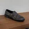 Zapatos de Cuero para Mujer Estilo Británico Retro con Tacones Gruesos, Nuevos Mocasines Brogue Versátiles Casuales 2025, Zapatos de Tacón Bajo