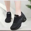 Zapatos Cuadrados de Baile, Zapatos Deportivos de Malla Transpirable, Zapatos de Baile para Mujer, Nuevo Estilo con Amortiguación de Aire, Suela Suave Absorbe Impactos, Tacón Medio, Zapatos Casuales, Transfronterizo