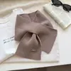 Bufanda Pequeña de Punto Trenzado Color Liso Estilo Coreano para Mujer 2026 Nuevo Otoño/Invierno Temperamento Versátil Suave Protección para el Cuello Calentador de Cuello