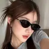 Nuevas Gafas de Sol Ovaladas Retro de Marco Pequeño para Mujer, Estilo Callejero de Moda Influencer Y2K, Tendencia de Gafas Nerd para Sin Maquillaje
