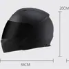 Casco de coche eléctrico transfronterizo para hombres y mujeres Negro Cuatro Estaciones Bluetooth incorporado cálido de invierno casco integral comercio exterior
