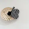Guantes infantiles de estilo coreano ins de color contrastante a rayas para niños, otoño e invierno, cálidos, con cuello halter, para dedos, de bebé