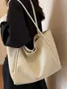Bolso de hombro para mujer Shuai Mi Jia 2026 otoño nuevo, color liso, gran capacidad, bolso tote, bolso de mano elegante y texturizado