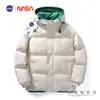 Chaqueta de invierno de algodón para hombre NASA Jinjiang, marca de moda para adolescentes y estudiantes, abrigo de algodón de dos piezas falso, grueso y holgado, moderno