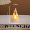 Lámpara de Ambiente Mini Creativa para Niños Lámpara Electrónica de Vela Retro Navideña Candelabro Decorativo de Escritorio Lámpara de Aceite Pequeña