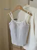Nuevo Estilo de Otoño Hermoso Top sin Mangas con Doble Tirante en la Espalda para Mujer con Rayas con Almohadillas en el Pecho Ropa Interior Ropa Exterior Talla Extra Top sin Mangas para Mujer