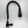 Grifo Universal Negro Transfronterizo de Ángulo Tipo Ángulo de Aleación de Zinc para Tubería, 4 Puntos, Color, Grifo Universal de Ángulo Tipo Ángulo para Cocina, de un Solo Uso Frío