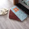 Estilo Desenho Animado Casa Pequena Fofa Tapete com Flocagem Tapete de Quarto Fácil de Cuidar Caxemira Sintética Resistente à Sujeira Antiderrapante Absorvente de Água