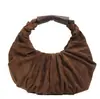 Bolso de Hombro Plegado de Diseño de Nicho Bolso Dumpling para Mujer Invierno 2025 Nuevo Casual Cuero Suave Costura Normcore Bolso Nube