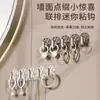 Ganchos Sem Pregos, Forte Capacidade de Carga, Armazenamento de Parede para Cozinha e Banheiro, Sem Furadeira, Ganchos Adesivos Sem Marcas, Suporte de Ganchos Multifuncional para Casa