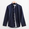 Camisa de manga larga para hombre, primavera y otoño 2024, japonesa, antiarrugas, informal, transpirable, de algodón Oxford, con bordado de logotipo