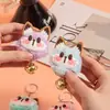 Celebridade da internet estilo quente fofo pelúcia patinho pequeno bolsa pingente desenho animado presente boneca de carro chaveiro mochila bola de carvão
