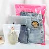Tienda de ropa de punto más bolsa de almacenamiento para ropa de temporada con logo estampado transparente con cremallera fabricantes venta al por mayor bolsa para polvo
