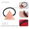 Placa de acetato acrílico simple triángulo geométrico cuerda para el cabello cuerda para el cabello elegante banda para el cabello para cola de caballo goma para el cabello