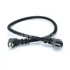 Mini 5P Doblez Izquierdo a DC2.5 TRRS Codo Negro Trenzado Exterior Cable de Datos Cable de Conexión de Alimentación