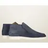 Mocassins femininos de cano alto, sapatos casuais sem cadarço, botinhas casuais retrô, sapatos casuais para casais